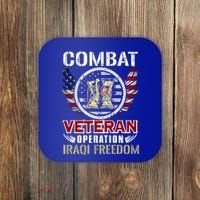 Combat Veteran Iraqi Freedom American Military Gift Coaster thumb 0