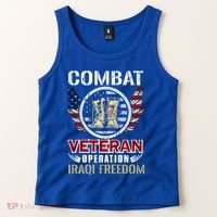 Combat Veteran Iraqi Freedom American Military Gift Tank Top thumb 2
