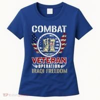 Combat Veteran Iraqi Freedom American Military Gift Women's T-Shirt thumb 0