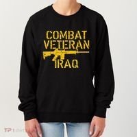 Combat Veteran Iraq For Proud American Vets Women's Sweatshirt thumb 0