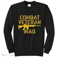 Combat Veteran Iraq For Proud American Vets Sweatshirt thumb 0