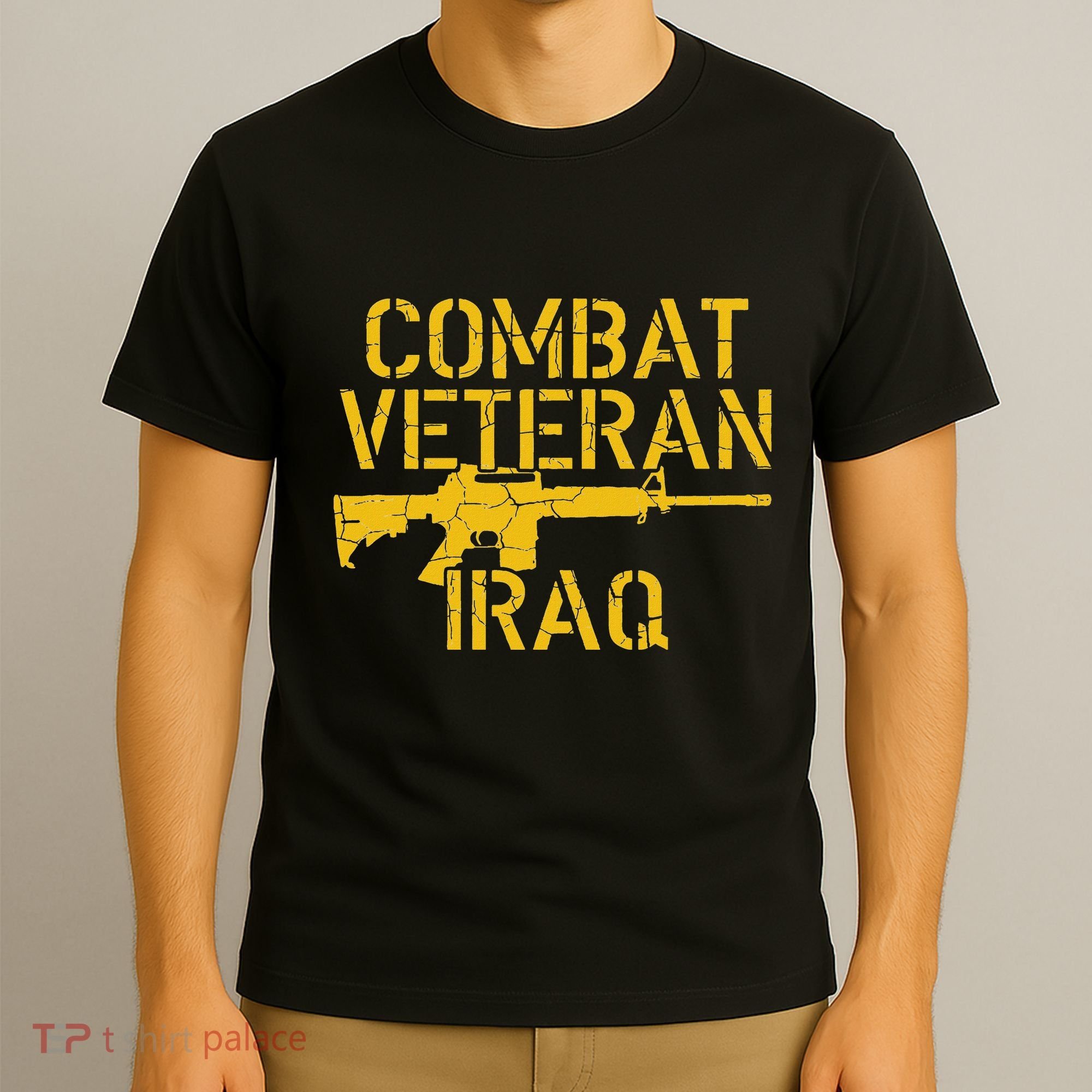 Combat Veteran Iraq For Proud American Vets T-Shirt