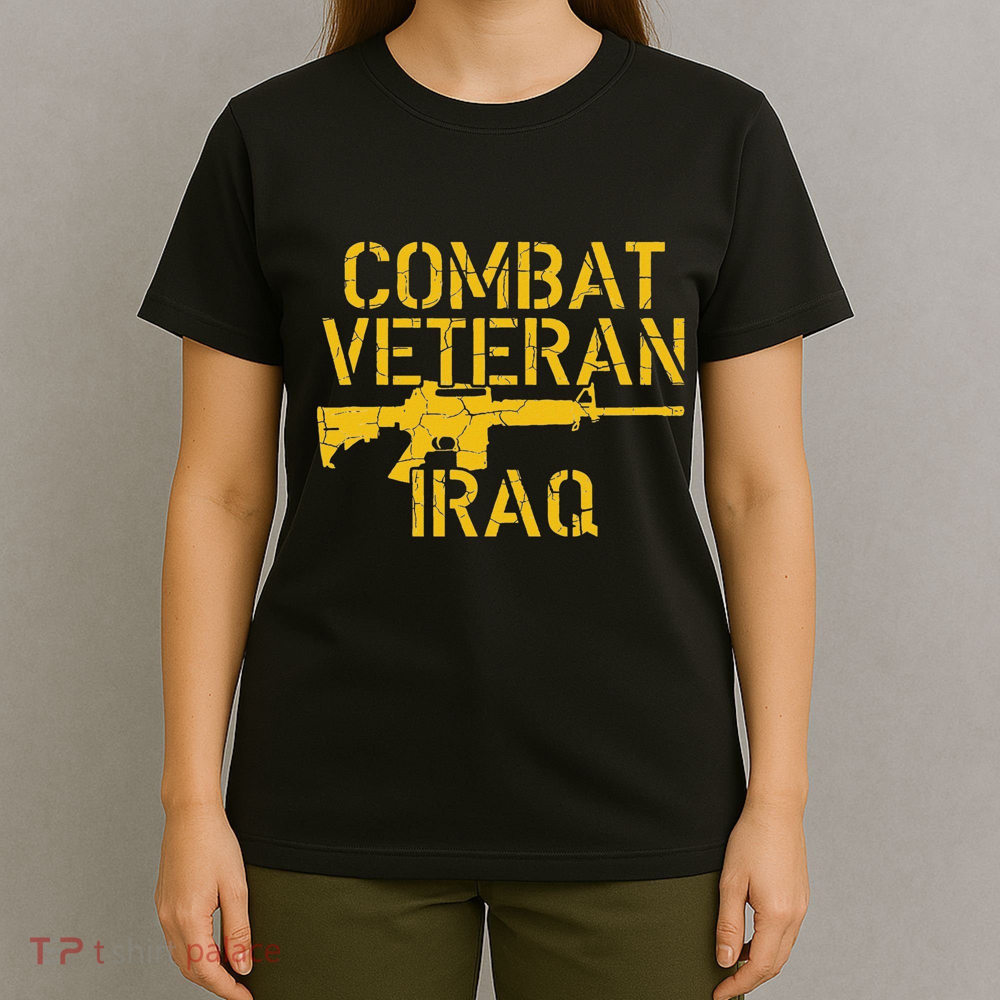 Combat Veteran Iraq For Proud American Vets T-Shirt