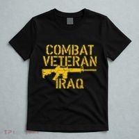 Combat Veteran Iraq For Proud American Vets T-Shirt thumb 5