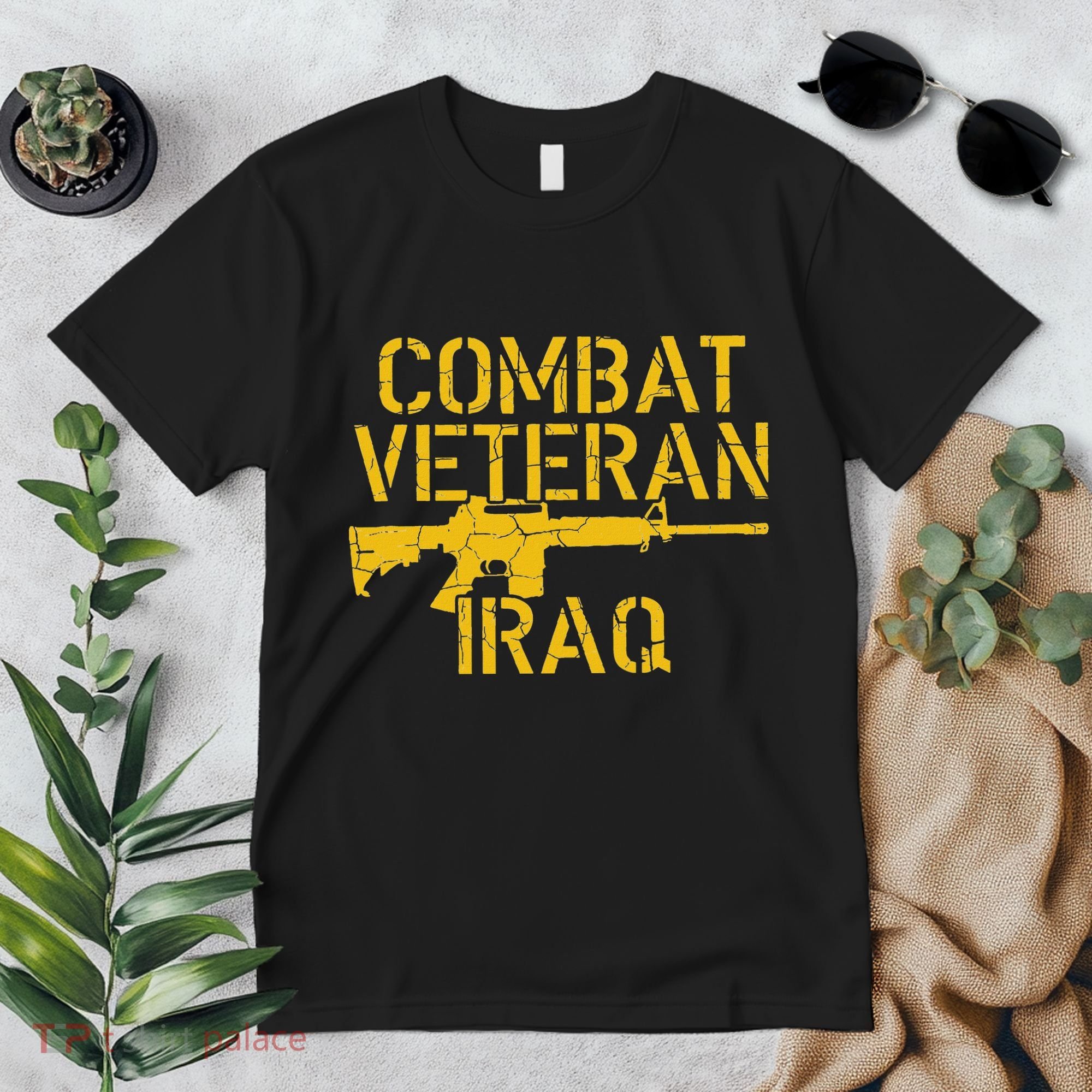 Combat Veteran Iraq For Proud American Vets Premium T-Shirt