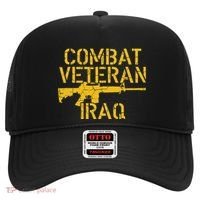 Combat Veteran Iraq For Proud American Vets Hat thumb 0
