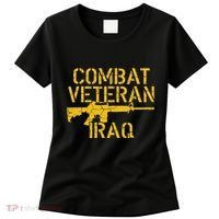 Combat Veteran Iraq For Proud American Vets Women's T-Shirt thumb 0
