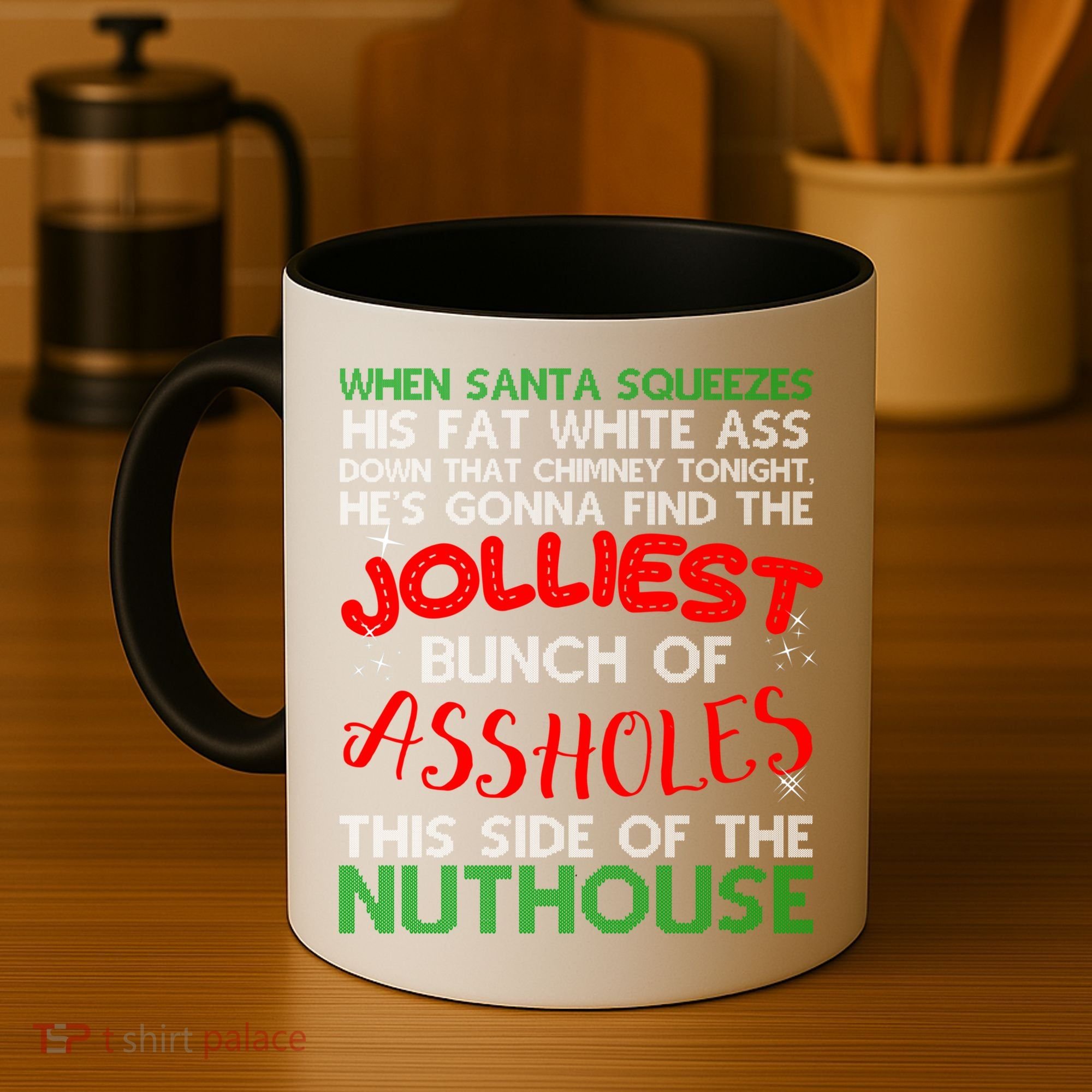 Christmas Vacation Jolliest Bunch Ugly Christmas Xmas Gift Coffee Mug