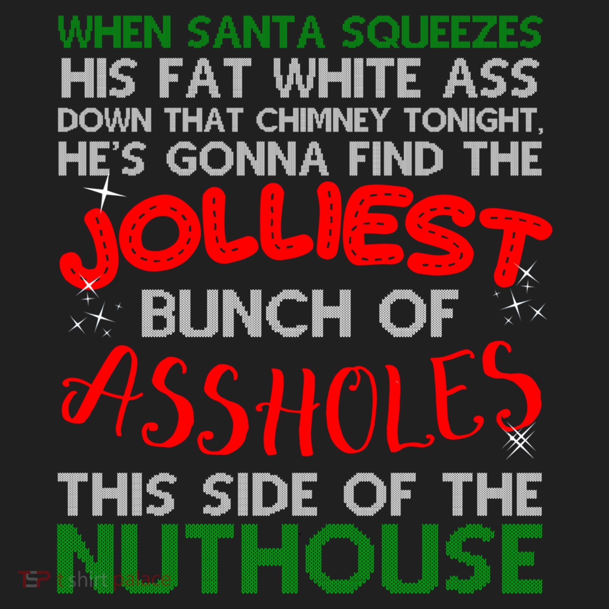 Christmas Vacation Jolliest Bunch Ugly Christmas Xmas Gift Beanie