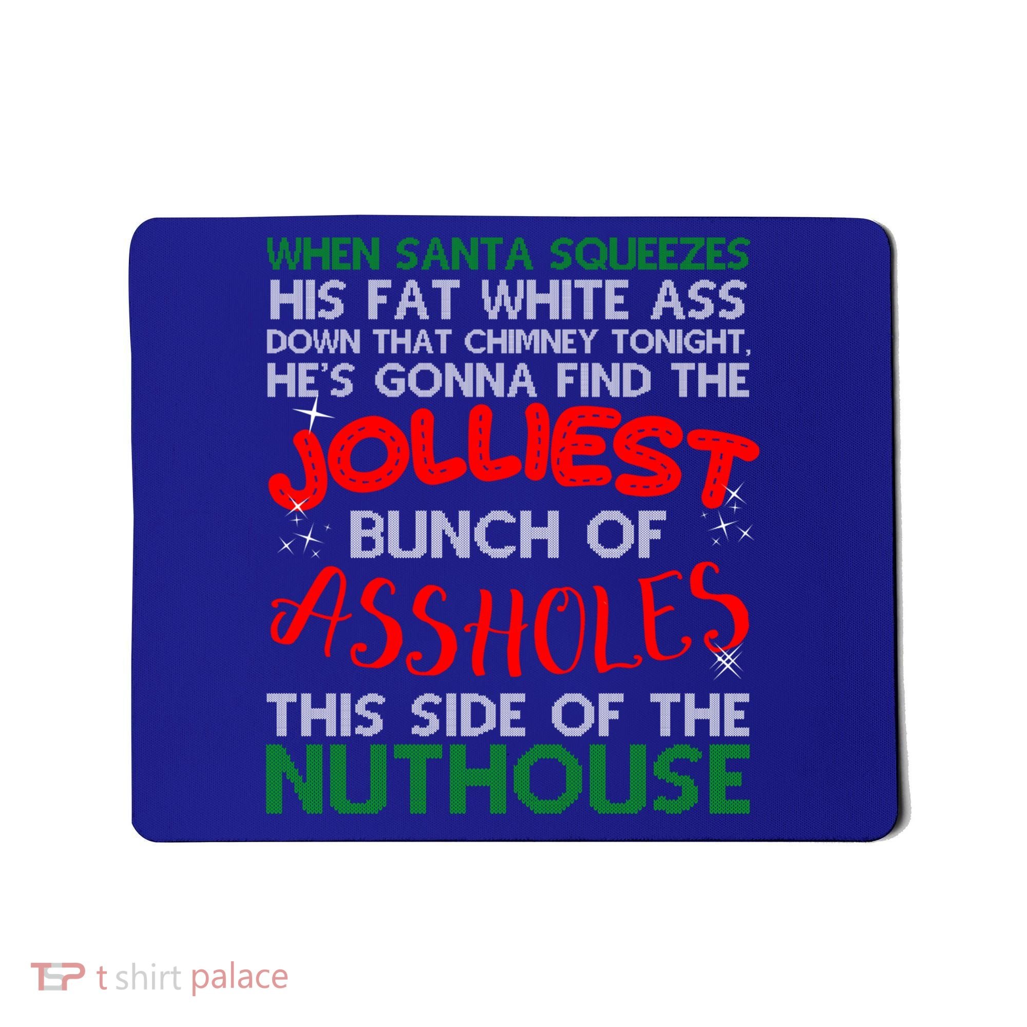 Christmas Vacation Jolliest Bunch Ugly Christmas Xmas Gift Mousepad