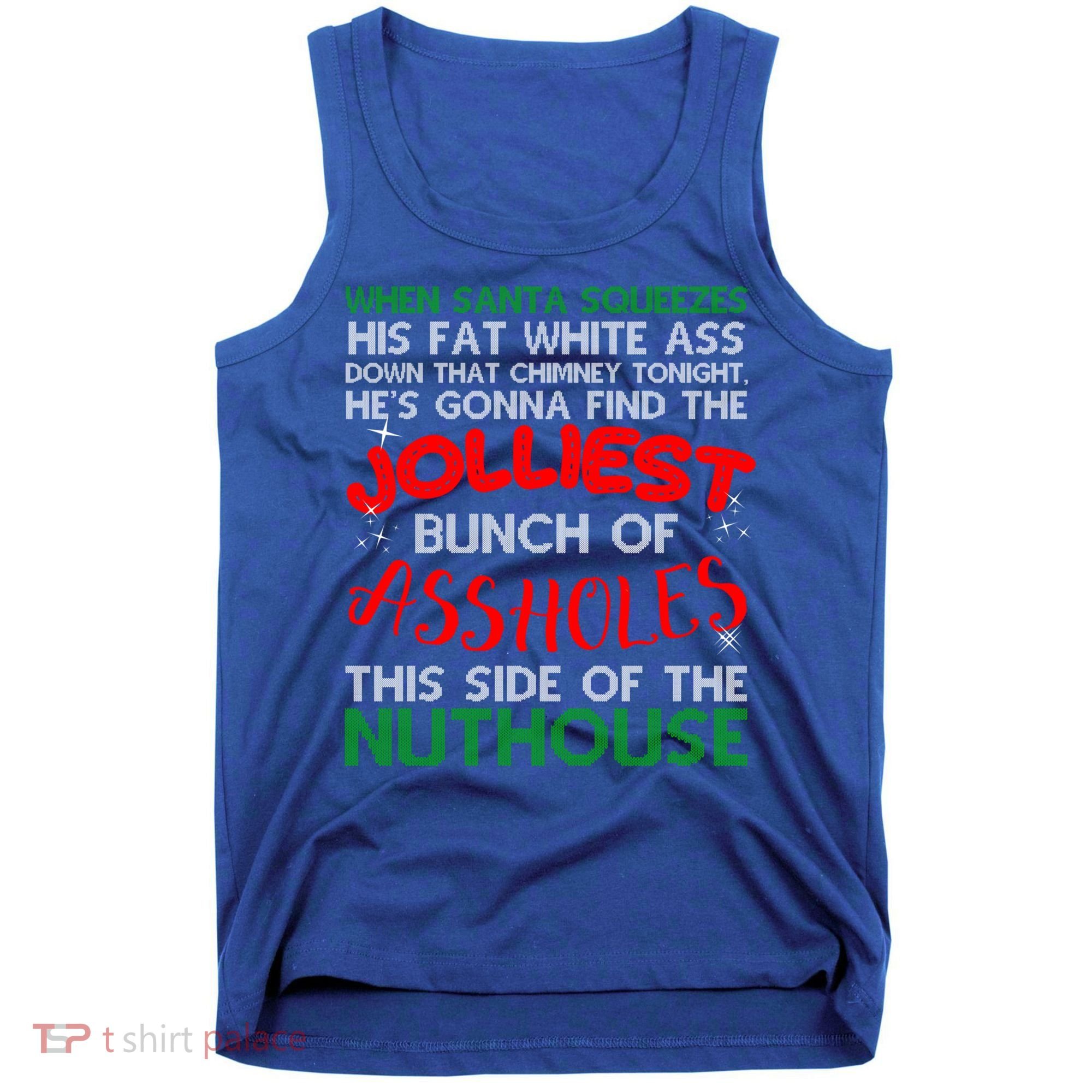 Christmas Vacation Jolliest Bunch Ugly Christmas Xmas Gift Tank Top
