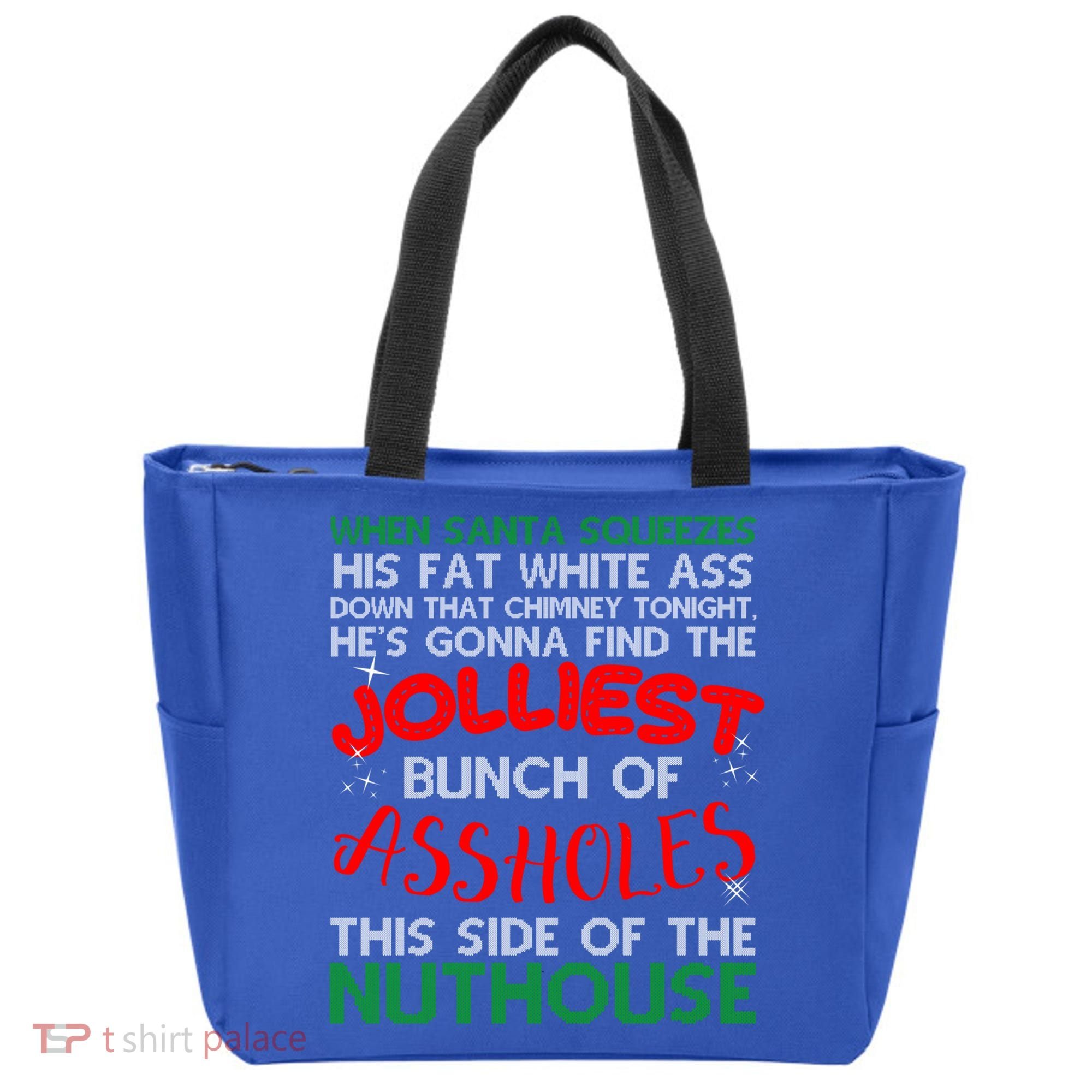 Christmas Vacation Jolliest Bunch Ugly Christmas Xmas Gift Tote Bag