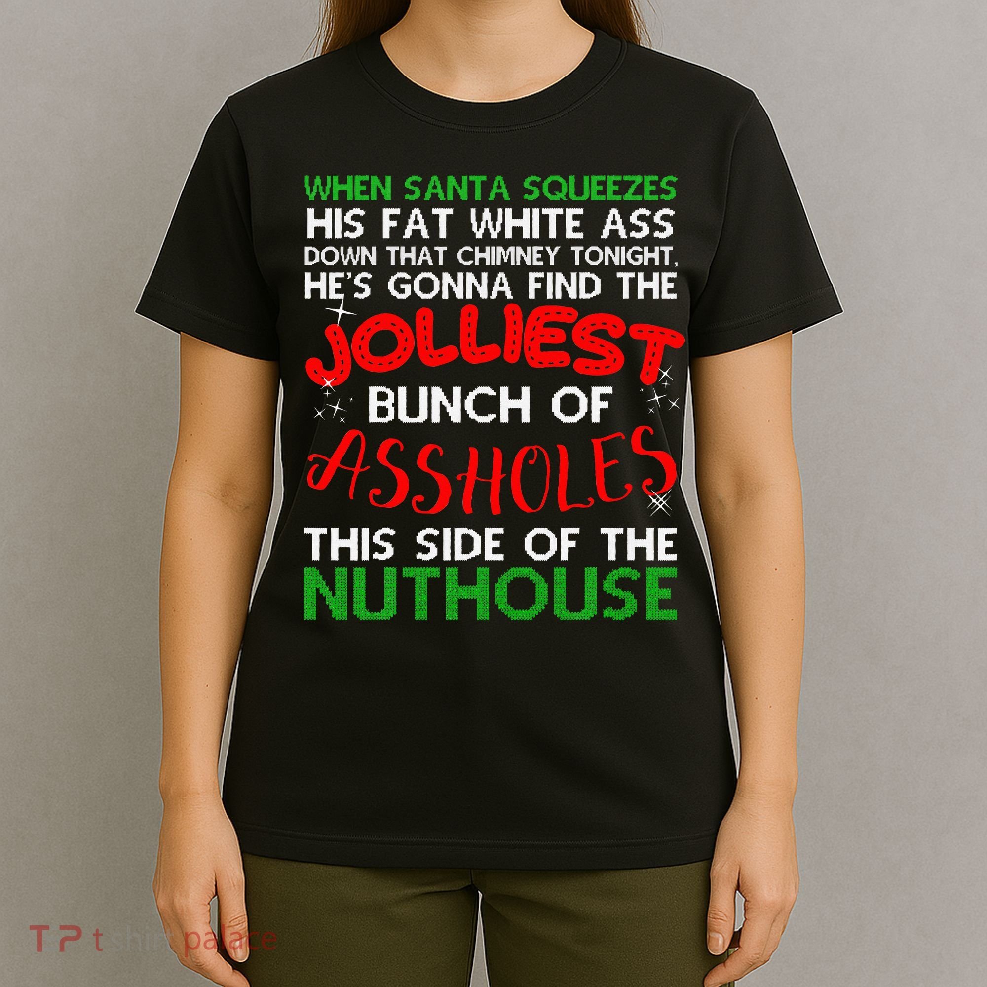 Christmas Vacation Jolliest Bunch Ugly Christmas Xmas Gifts T-Shirt