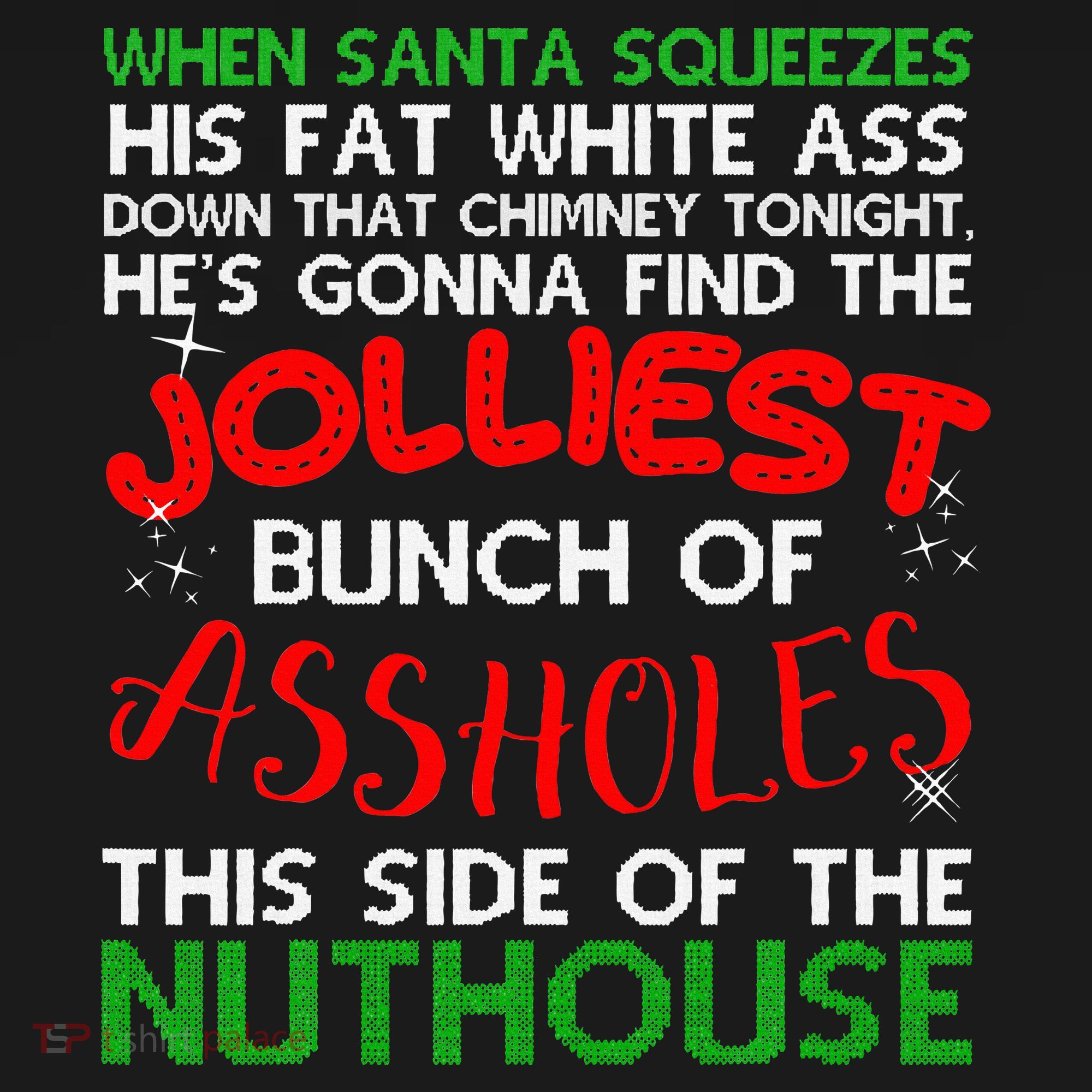 Christmas Vacation Jolliest Bunch Ugly Christmas Xmas Gifts T-Shirt