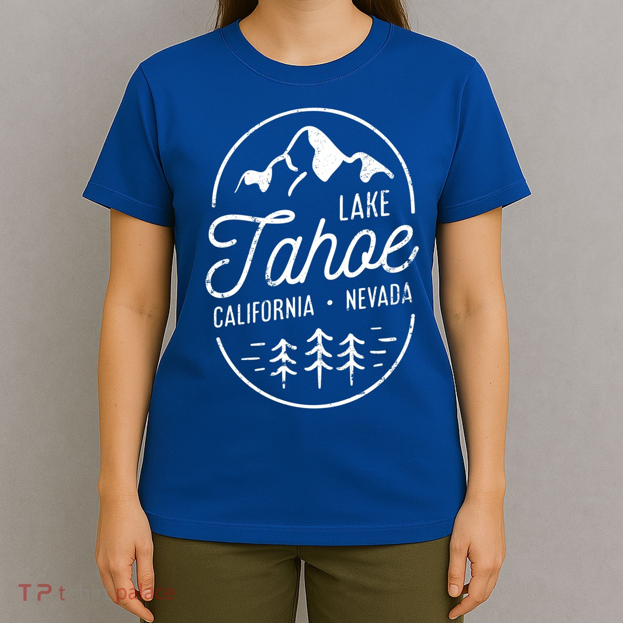 Cool Vintage Lake Tahoe California Nevada Souvenir Gift T-Shirt