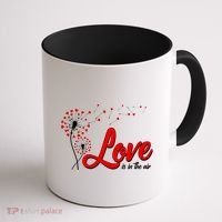 Cute Valentine Love Is In The Air Dandelions Coffee Mug thumb 1
