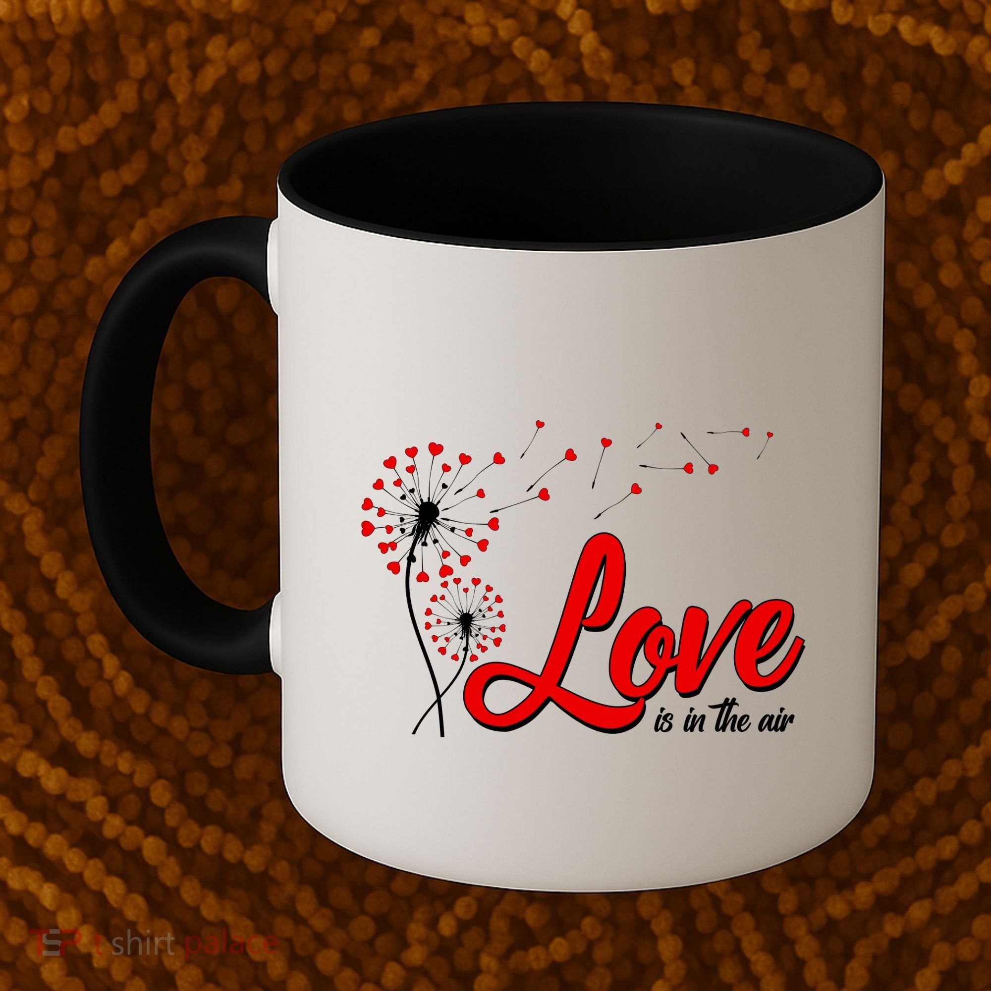 Cute Valentine Love Is In The Air Dandelions Coffee Mug