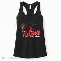 Cute Valentine Love Is In The Air Dandelions Women's Tank Top thumb 0