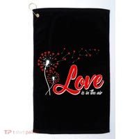 Cute Valentine Love Is In The Air Dandelions Golf Towel thumb 0