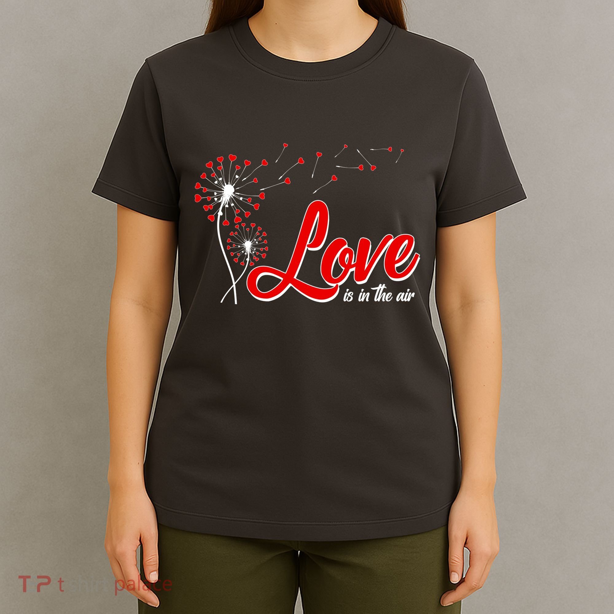 Cute Valentine Love Is In The Air Dandelions T-Shirt