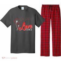 Cute Valentine Love Is In The Air Dandelions Pajama Set thumb 0