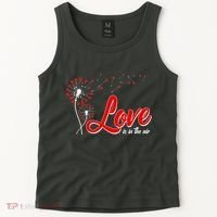 Cute Valentine Love Is In The Air Dandelions Tank Top thumb 2