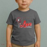 Cute Valentine Love Is In The Air Dandelions Toddler T-Shirt thumb 2