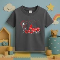 Cute Valentine Love Is In The Air Dandelions Toddler T-Shirt thumb 3