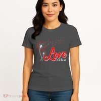 Cute Valentine Love Is In The Air Dandelions Women's T-Shirt thumb 4