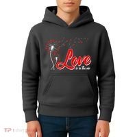 Cute Valentine Love Is In The Air Dandelions Kids Hoodie thumb 4
