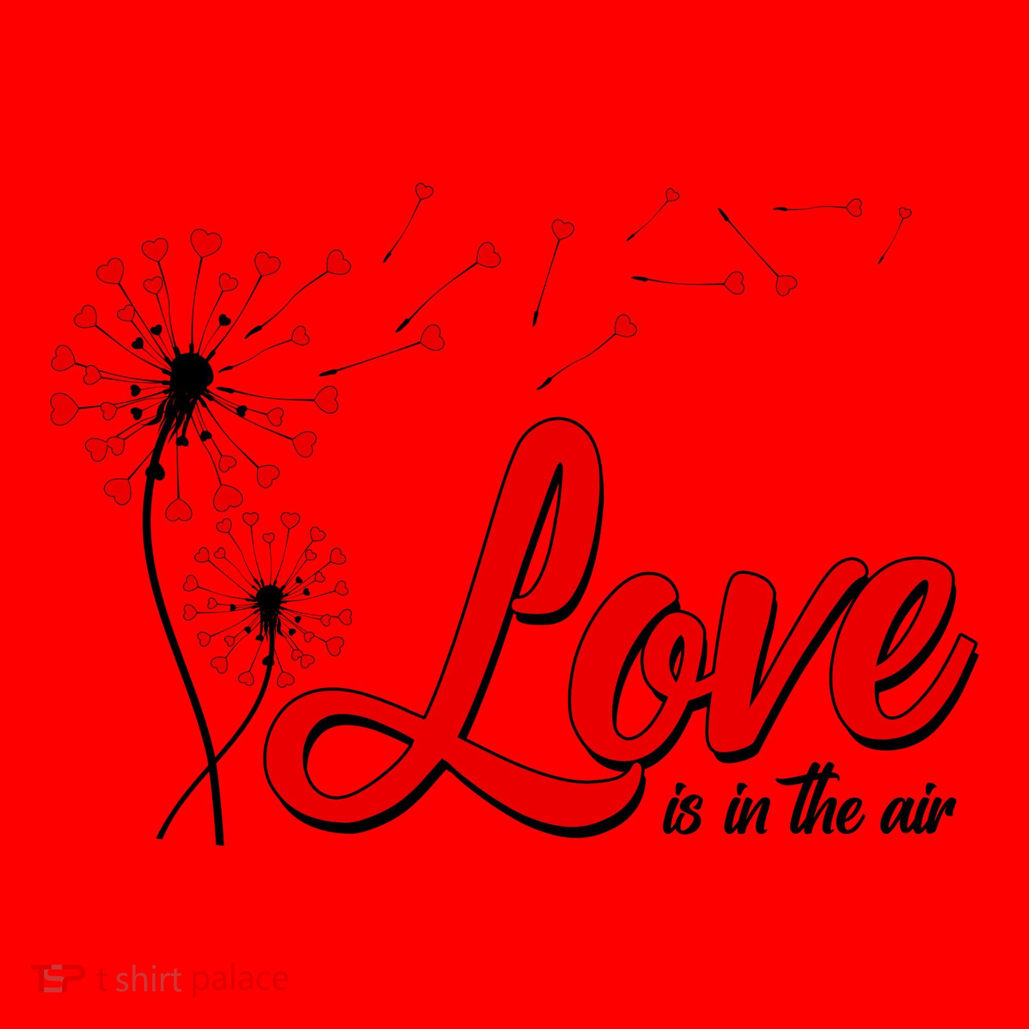Cute Valentine Love Is In The Air Dandelions Santa Hat