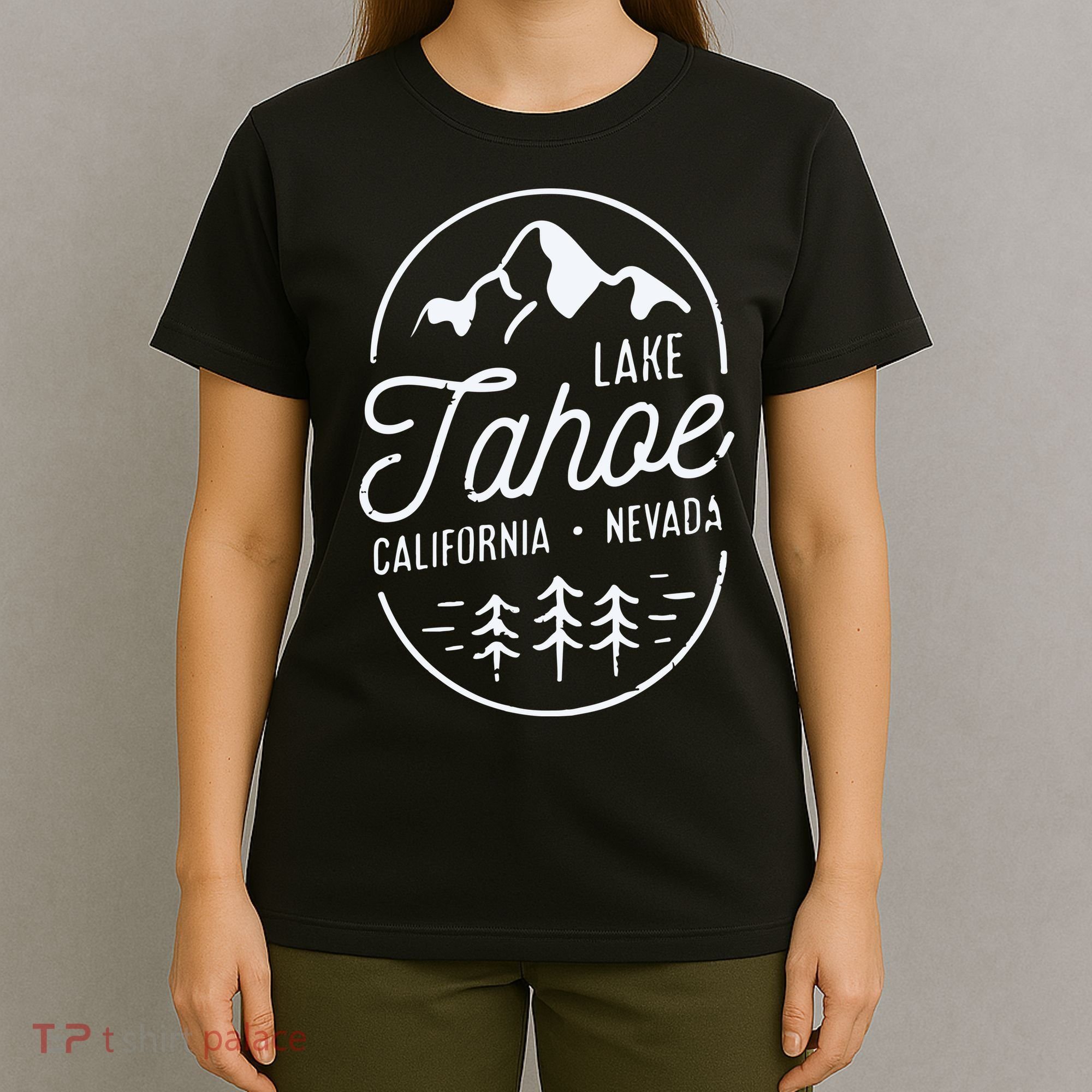 Cool Vintage Lake Tahoe California Nevada Souvenir T-Shirt