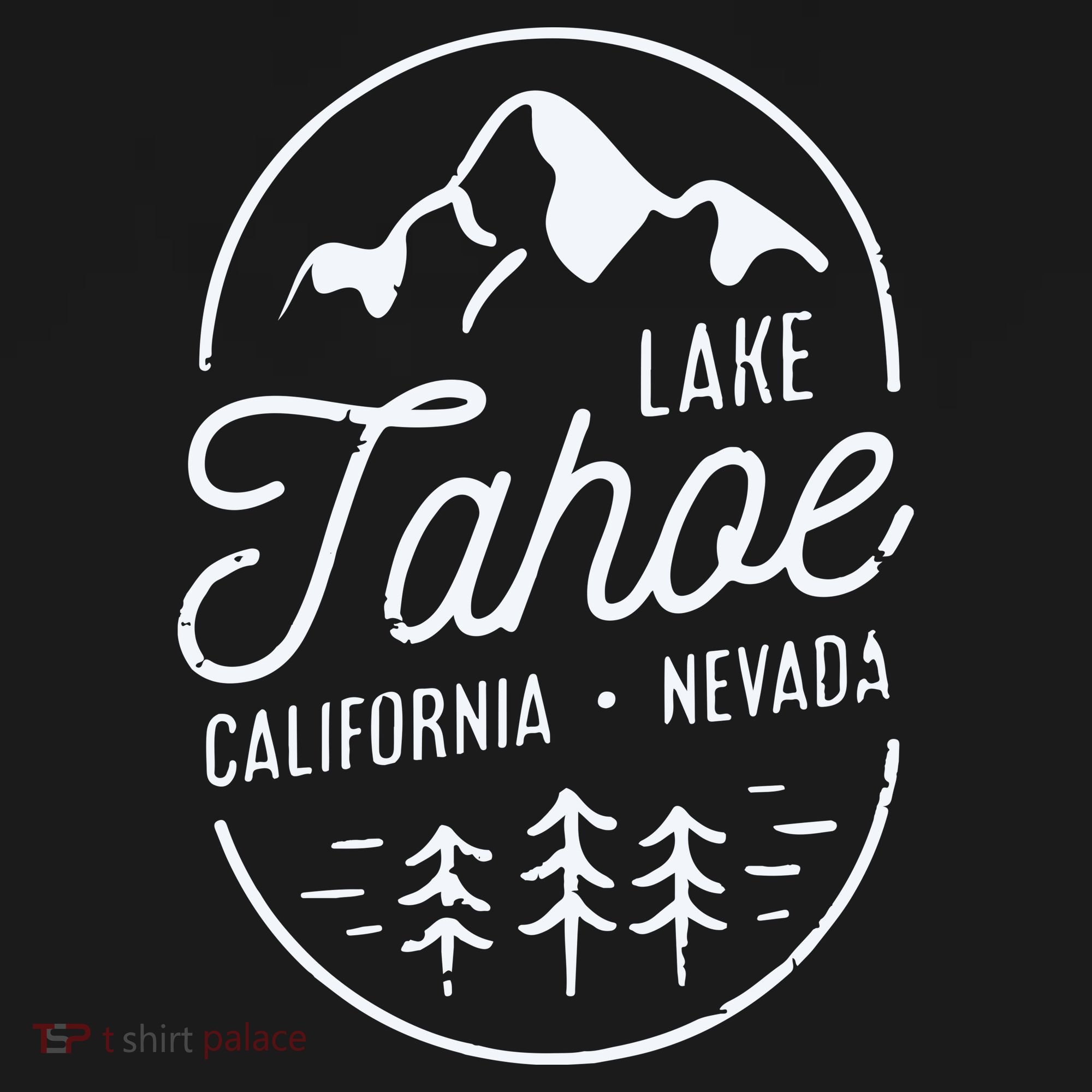 Cool Vintage Lake Tahoe California Nevada Souvenir T-Shirt