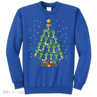 Celery Vegetable Lover Xmas Santa Hat Celery Christmas Tree Gift Sweatshirt
