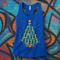 Celery Vegetable Lover Xmas Santa Hat Celery Christmas Tree Gift Women's Tank Top thumb 3