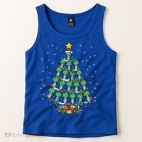 Celery Vegetable Lover Xmas Santa Hat Celery Christmas Tree Gift Tank Top thumb 2