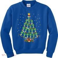 Celery Vegetable Lover Xmas Santa Hat Celery Christmas Tree Gift Kids Sweatshirt thumb 0