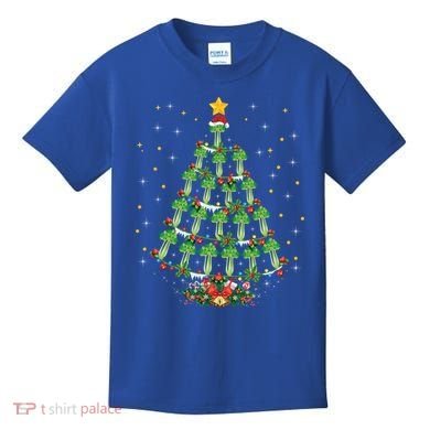 Celery Vegetable Lover Xmas Santa Hat Celery Christmas Tree Gift Kids T-Shirt