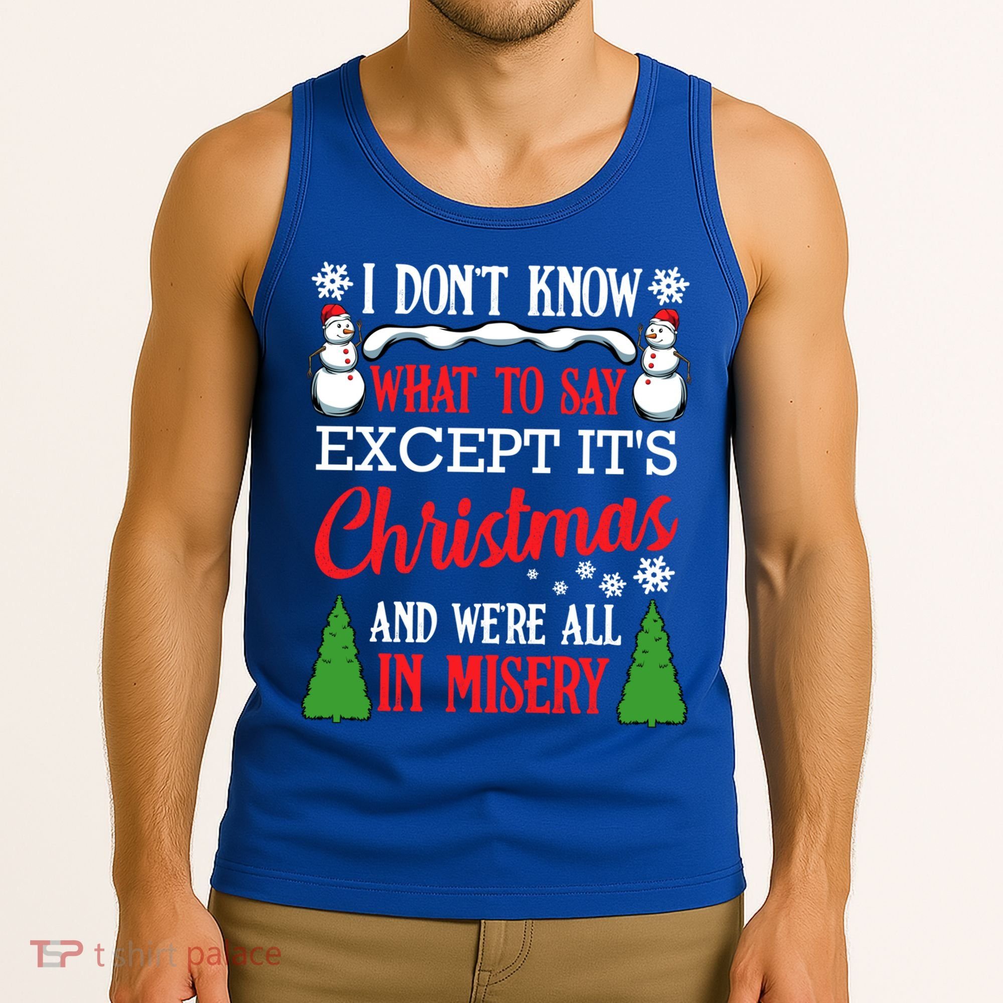 Christmas Vacation Misery Funny Xmas Santa Family Quotes Gift Tank Top
