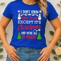 Christmas Vacation Misery Funny Xmas Santa Family Quotes Gift Women's T-Shirt thumb 2
