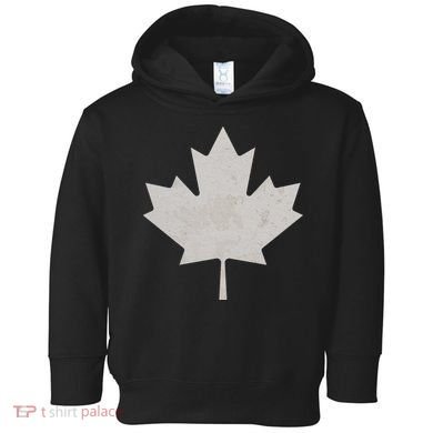Canadian Vintage Maple Leaf Canada National Pride Flag Symbol Toddler Hoodie
