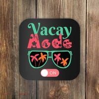 Cute Vacay Mode Summer On Funny Family Vacation Coaster thumb 0