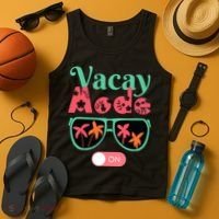 Cute Vacay Mode Summer On Funny Family Vacation Tank Top thumb 4