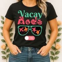 Cute Vacay Mode Summer On Funny Family Vacation Women's T-Shirt thumb 2