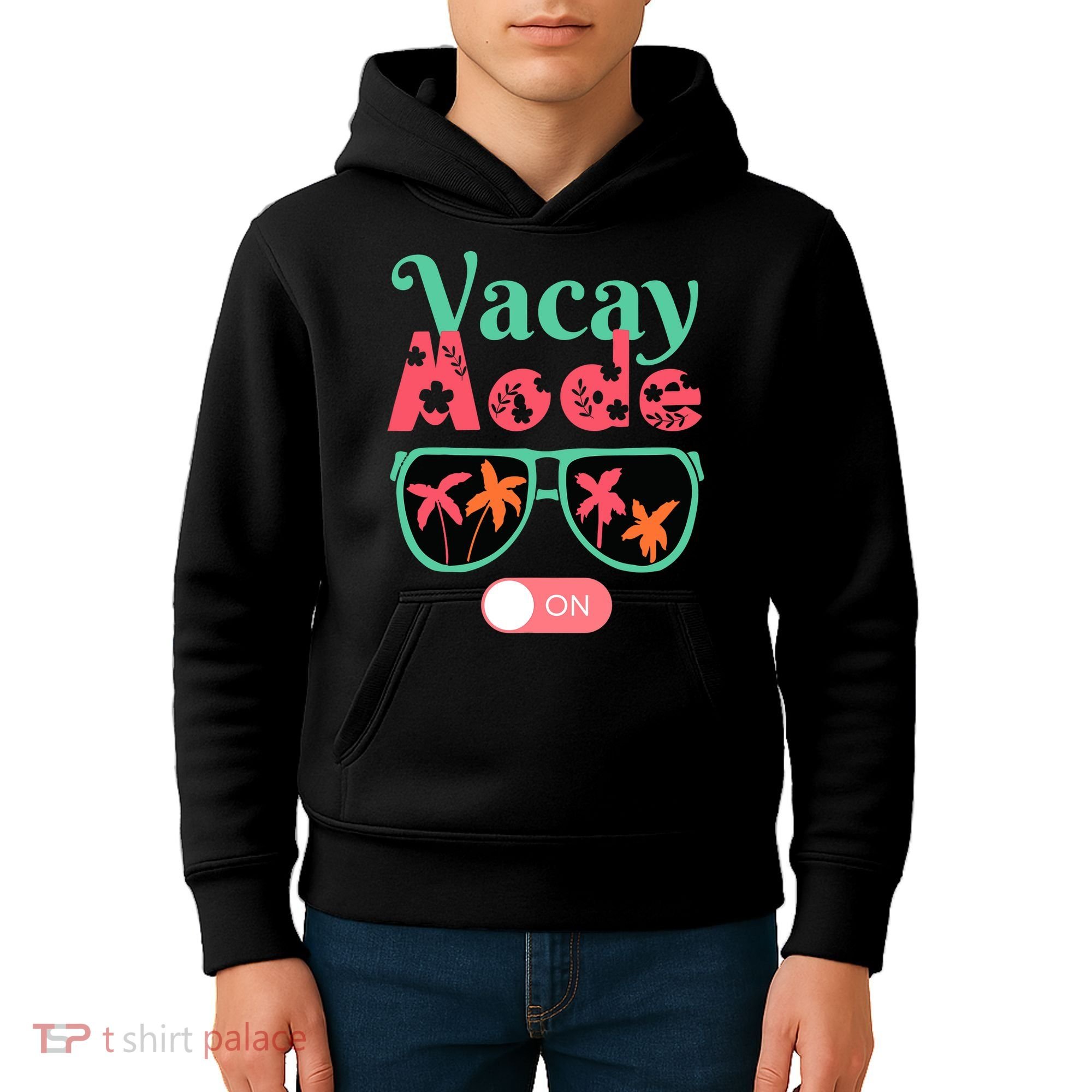 Cute Vacay Mode Summer On Funny Family Vacation Kids Hoodie