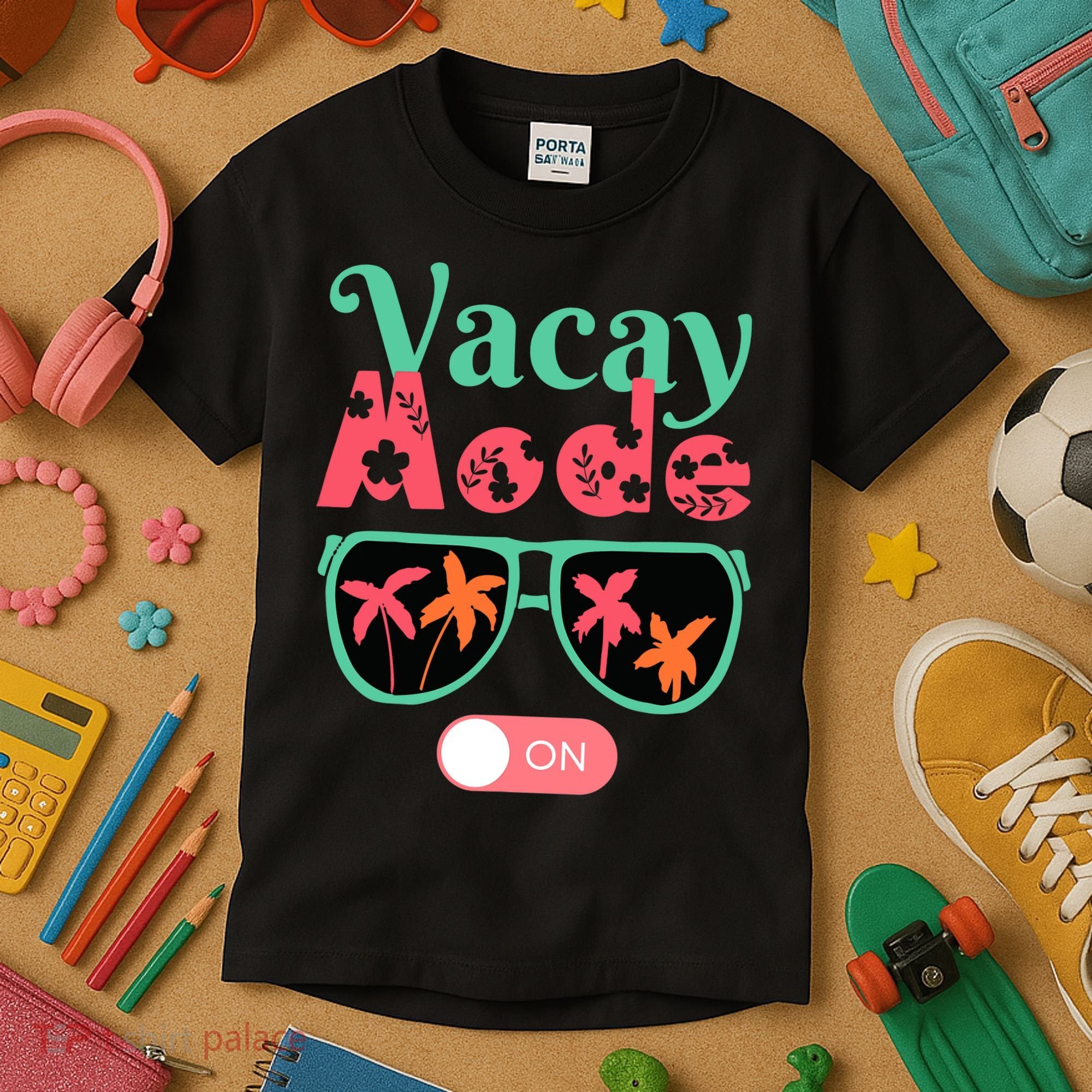 Cute Vacay Mode Summer On Funny Family Vacation Kids T-Shirt