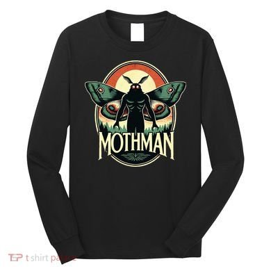 Cryptid Vintage Mothman Folklore Long Sleeve Shirt