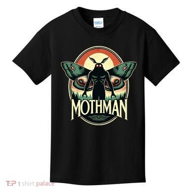 Cryptid Vintage Mothman Folklore Kids T-Shirt