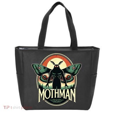 Cryptid Vintage Mothman Folklore Tote Bag