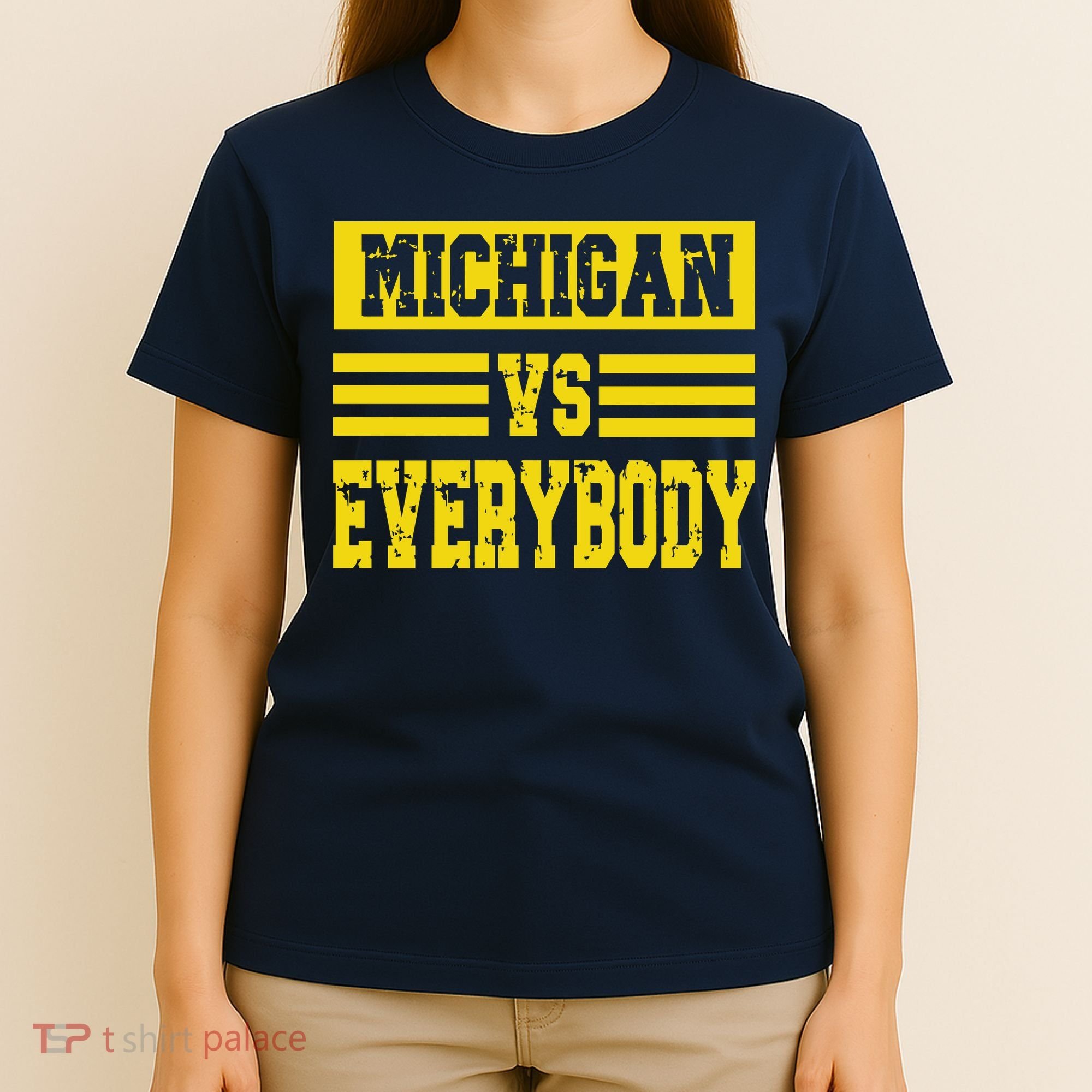 Cool Vintage Michigan Vs Every Body College Football T-Shirt